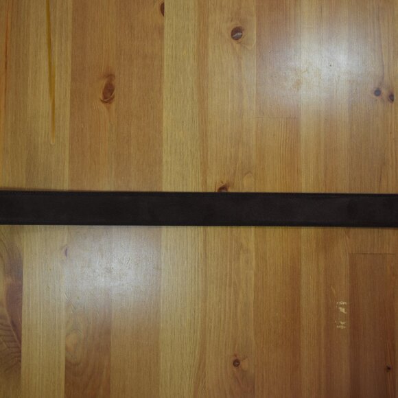 $1100 Brioni Men's Dark Brown Suede Belt Genuine Leather Handmade Italy 120 48 - Picture 13 of 16